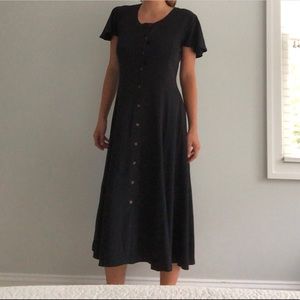 Vintage Black Maxi Dress